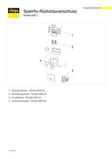 Viega Röhrengeruchverschluss Sperrfix, 4995.1 in G1 1/2 x 40x220mm Kunststoff – Bild 5