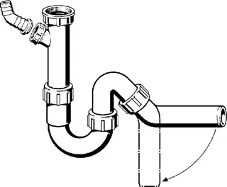 Viega Röhrengeruchverschluss 7985.30 in G2 x 50mm Kunststoff weiss – Bild 3