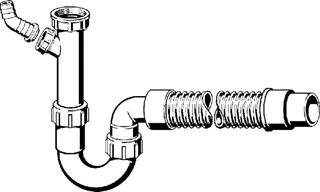 Viega Röhrengeruchverschluss 7985.15 in G1 1/2 x DN40/50 Kunststoff weiss – Bild 3