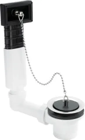 Viega Ab- und Überlaufgarnitur 7462.71 in G1 1/2 x 70mm Kunststoff weiss