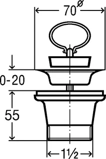 Viega Ablaufventil 7622.31 in G1 1/2 x 70mm Kunststoff weiss – Bild 4