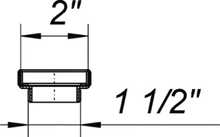 Reduzier- und Distanzring, 2" x 1 1/2" – Bild 3