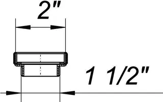 Reduzier- und Distanzring, 2" x 1 1/2" – Bild 4