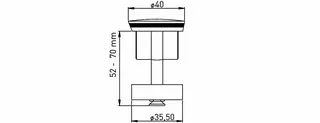 Excenterstopfen Standard 11/4" d.40mm 100092 – Bild 2
