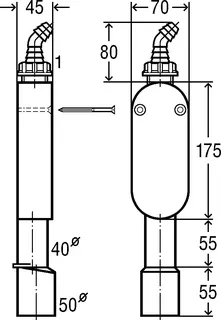 Viega Geruchverschluss 5636.1 in DN40/50, Kunststoff weiss – Bild 4