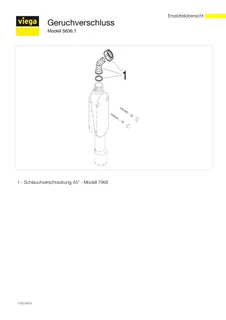 Viega Geruchverschluss 5636.1 in DN40/50, Kunststoff weiss – Bild 5