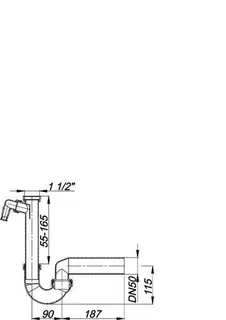 Röhren-Siphon 100/1, 1 1/2" x DN 40/DN 50 – Bild 4