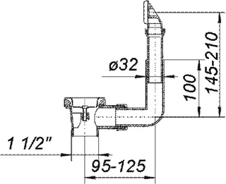 Ab- und Überlauf-Set 014 U, 1 1/2" – Bild 4