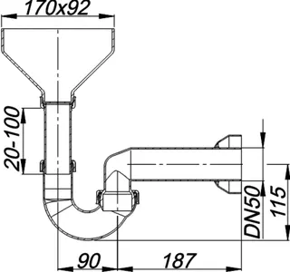 Tropfwasser-Siphon 113, DN 50 – Bild 4