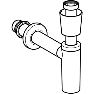 Geberit Ausgußbecken-Ablauf 11/2"x40mm 151.026.11.1 – Bild 3