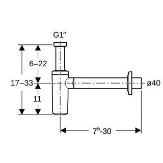 Geberit KS-Waschtischablauf 11/4" d 40 151.035.11.1 weiß – Bild 4