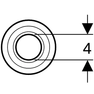 Geberit Rosette f.Abgang zu Waschtisch-Ablauf d 40, 241.508.11.1 weiß – Bild 5