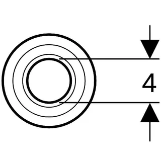 Geberit Rosette f.Abgang zu Waschtisch-Ablauf d 40, 241.508.21.1 hochglanz verchromt – Bild 5