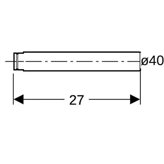 Geberit Verlängerungsrohr f.WT-Ablauf 40mm, 241.502.11.1 weiß – Bild 4