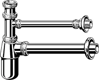 Viega Flaschengeruchverschluss 5753.02 in G1 1/4x G1 1/4 x 240mm ms verchromt – Bild 3