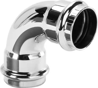 Viega Winkel 90 Grad 5696 in 32mm Kupfer verchromt – Bild 2