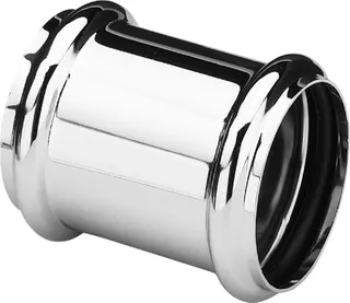 Viega Muffe 5695 in 32mm Messing verchromt – Bild 2