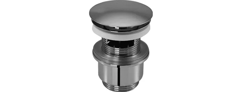 Design-Excentergarnitur 11/4" mit Druckverschlussstopfen Nr.105509 chrom