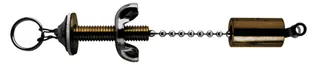 Kettenhalter versenkbar mit Kugelkette d.3,6mm 40cm lang und Deckrosette d.20mm