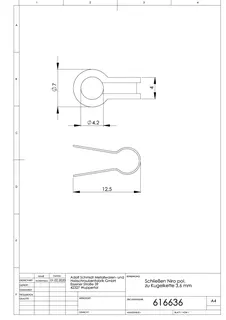 Schließen für Kugelkette d.3,6mm – Bild 2
