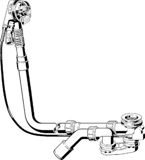 Viega Ab-und Überlauf Multiplex Trio 6161.72 in 1070mmxDN40/50 verchromt – Bild 3