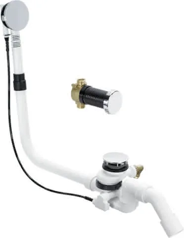 Viega Ab-und Überlauf Multiplex Trio F 6145.5 in 725mmxDN40/50 verchromt