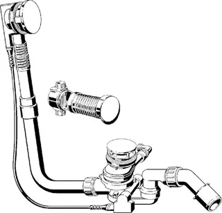 Viega Ab-und Überlauf Multiplex Trio F 6145.5 in 725mmxDN40/50 verchromt – Bild 3