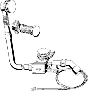 Viega Ab-und Überlauf Multiplex Trio F 6148.1 in DN40/50 verchromt – Bild 3
