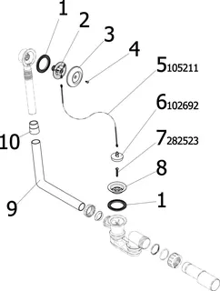 Viega Ab-und Überlaufgarnitur Citaplex 6176.24 in DN40/50 Chromnickelstahl – Bild 4