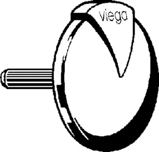 Viega Drehrosette Visign M1/R1 6162.02 aus Kunststoff verchromt – Bild 3