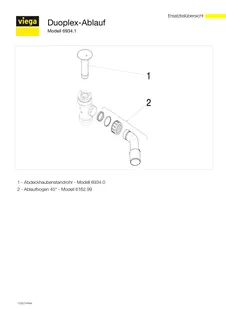 Viega Funktionseinheit Duoplex 6934.1 in 70mm x DN40/50 Kunststoff weiss – Bild 5