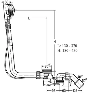 sanibel-Multiplex-Wannengarnitur Grundset für Sonderwannen Nr. 6163.1SB – Bild 2