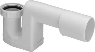 Viega Geruchverschluss 6889 in G1 1/2 x DN40/50 Kunststoff weiss – Bild 2