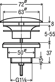 Viega Schaftventil 5438 in G1 1/4x63 Messing verchromt, nicht verschließbar – Bild 4