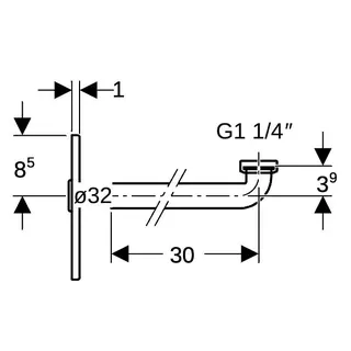 Geberit Fertigbauset für Waschtisch-Element mit UP-Sifon 115.415.00.1 edelstahl – Bild 5