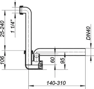 Kondensat-Siphon 136, 1 1/4" x DN 40 – Bild 3