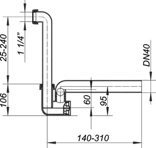 Kondensat-Siphon 136, 1 1/4" x DN 40 – Bild 4