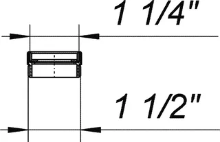 Reduzier- und Distanzring, 1 1/4" x 1 1/2" – Bild 3
