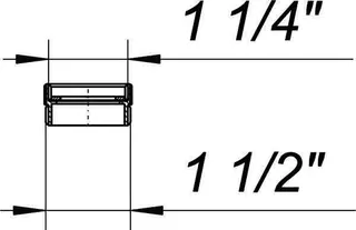 Reduzier- und Distanzring, 1 1/4" x 1 1/2" – Bild 4