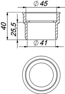 Reduzier- und Distanzring, 1 1/2" x 1 1/2" – Bild 4