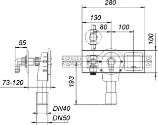 Wandeinbau-Waschgeräte-Siphon 405 E, DN 40/DN 50 – Bild 4
