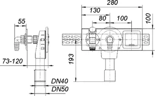 Wandeinbau-Waschgeräte-Siphon 406 E, DN 40/DN 50 – Bild 4