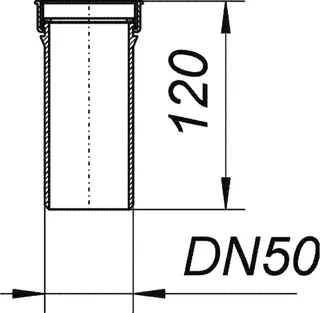 Tauchrohr 010/0, 120 mm, 2" x DN 50 – Bild 3