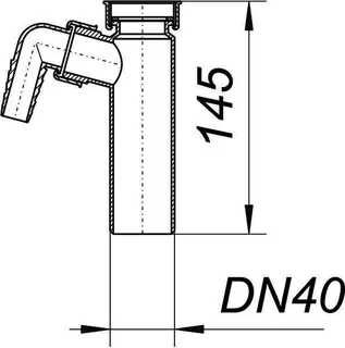 Tauchrohr 010/1, 145 mm, 1 1/4" x DN 40 – Bild 3