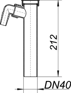 Tauchrohr 010/1, 210 mm, 1 1/2" x DN 40 – Bild 4