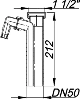 Tauchrohr 010/1, 210 mm, 1 1/2" x DN 50 – Bild 4