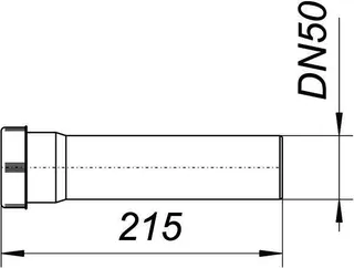 Verlängerungsrohr V 5, 215 mm lang, DN 50 – Bild 3