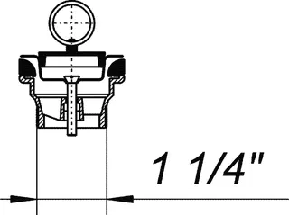 Stopfenventil 014, Kelch d: 60mm, mit Dreieckbügel, 1 1/4" – Bild 4