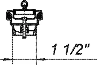 Stopfenventil 014, Kelch d: 70mm, mit Dreieckbügel, 1 1/2" – Bild 4