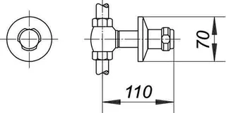 Geräteventil zu 405 verchromt, 110 mm – Bild 4